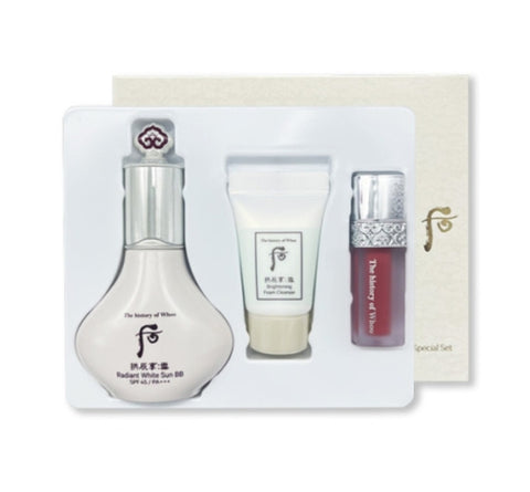 The history of whoo Gongjinhyang:Seol Radiant White BB Sun April 2024 Set (3 Items) from Korea_MA