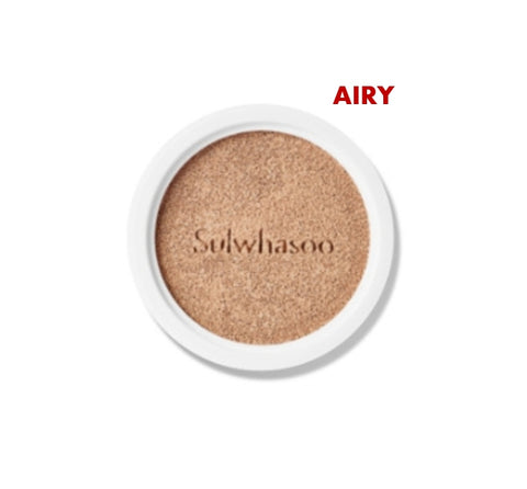 New Sulwhasoo Perfecting Cushion AIRY Refill 15g, 3 Colours + Sample(1 Items) from Korea
