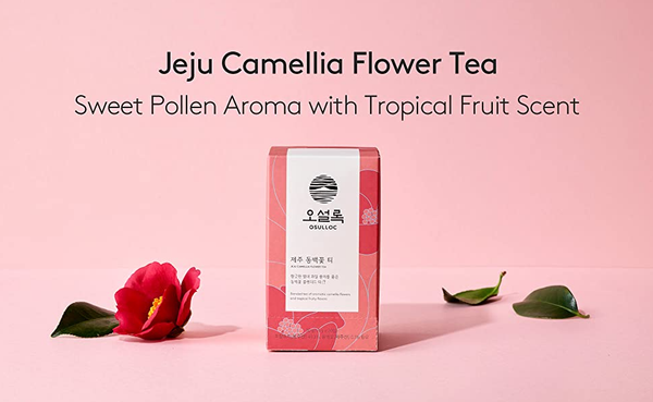 OSULLOC Jeju Camellia Flower Tea, 1 Box 20ea, from Korea_KT