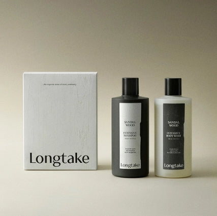 LONGTAKE Sandalwood Shampoo + Body Wash Set (2 Items) from Korea_H