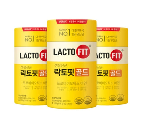 3 x ChongKunDang Renewal LACTO-FIT Probiotics Gold 2g 50 days from Korea
