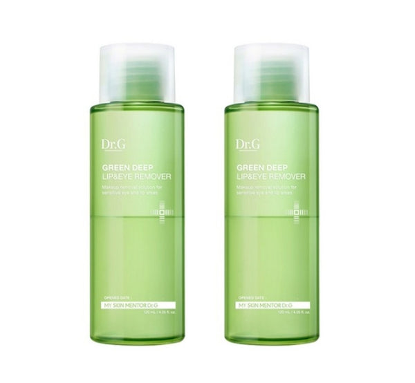 2 x Dr.G Green Deep Lip and Eye Remover 120ml from Korea