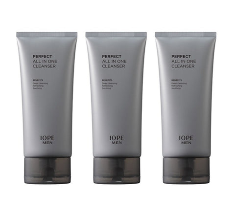 3 x [MEN] IOPE Men Perfect ALL-IN-ONE Cleanser 125g from Korea