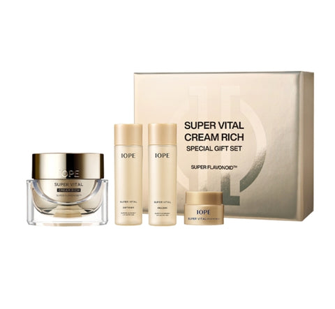 IOPE Super Vital Cream Rich Set (4 Items) from Korea_updated