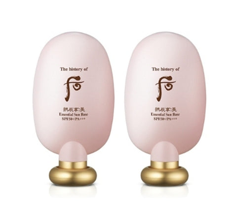 2 x The History of Whoo Gongjinhyang:Mi Essential Sun Base 45ml from Korea