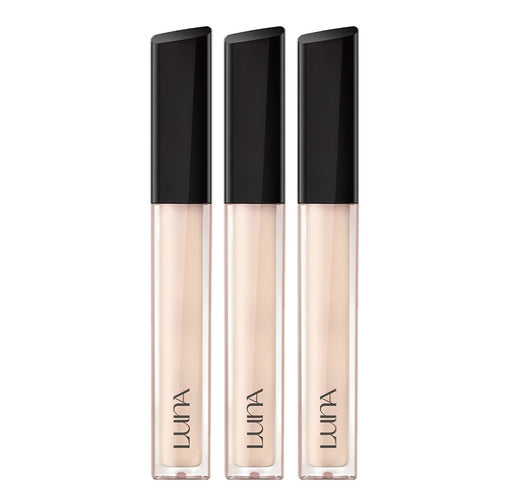 3 x LUNA Long Lasting Tip Concealer 7.5g #0.5 Porcelain