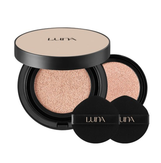 LUNA Long Lasting Conceal Fixing Cushion Main+Refill 21C Cool Ivory 13.5g