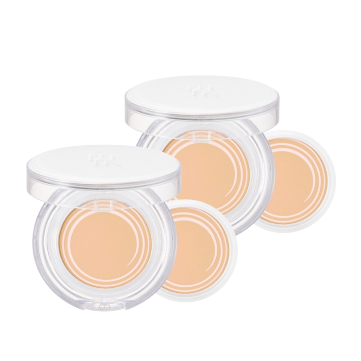 2 x LUNA Water Pact Clear Main+Refill #17 Ivory 12.5g