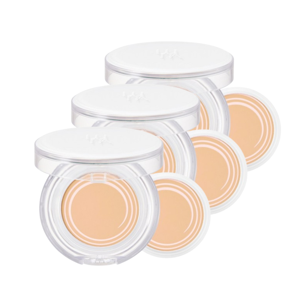 3 x LUNA Water Pact Clear Main+Refill #17 Ivory 12.5g