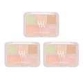 3 x LUNA Conceal Blender Palette 6g #1 Clear Cover