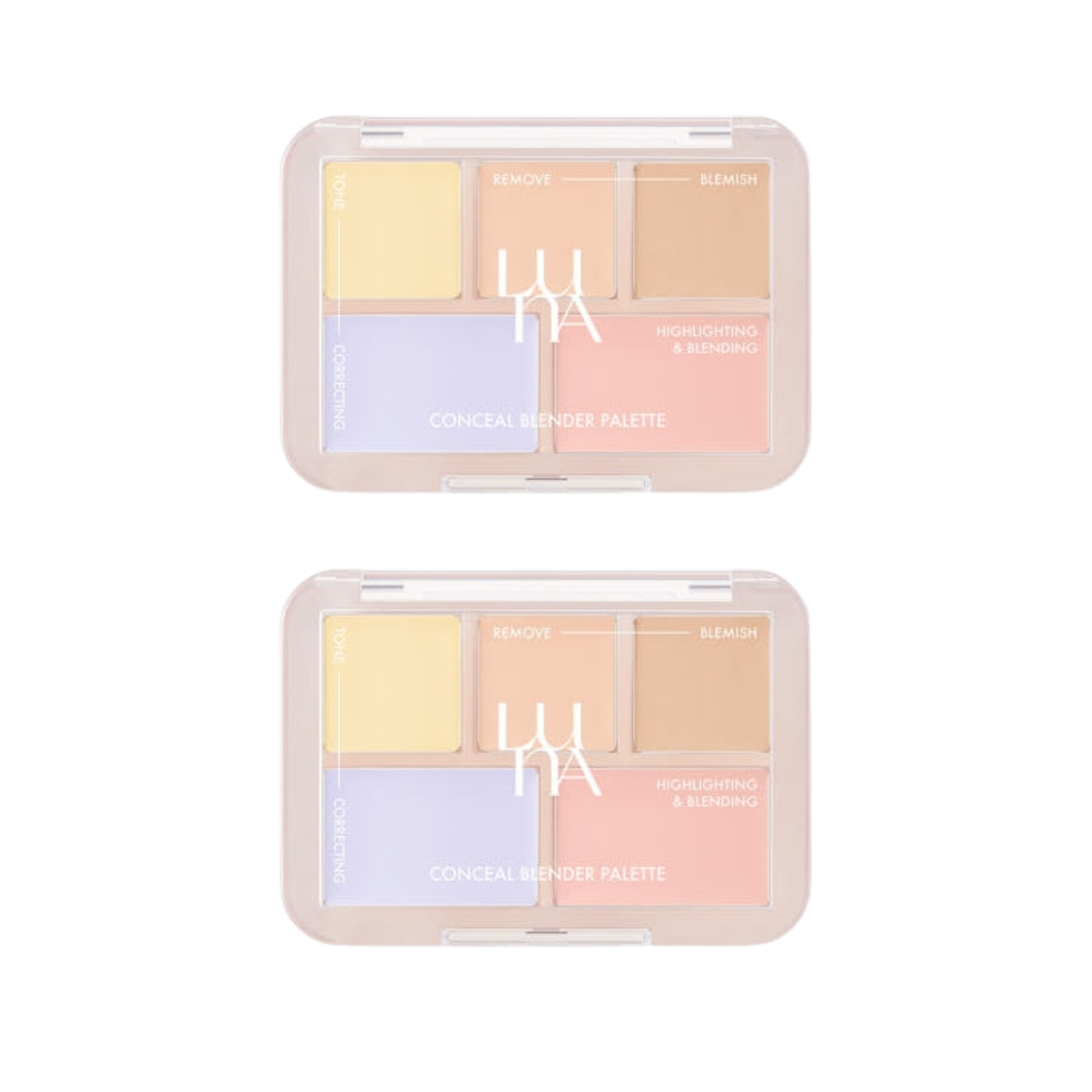 2 x LUNA Conceal Blender Palette 6g #2 Pure Cover