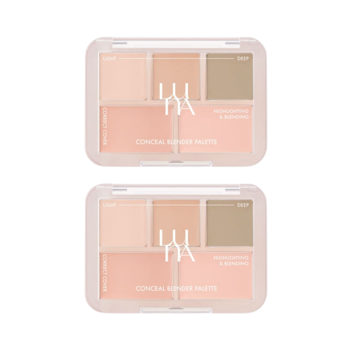 2 x LUNA Conceal Blender Palette 6g #3 Perfect Cover Natural