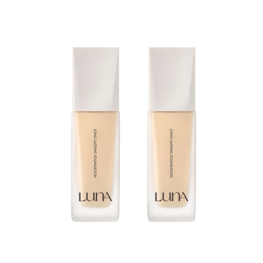 2 x LUNA Long Lasting Foundation 30ml #17 Ivory