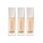 3 x LUNA Long Lasting Foundation 30ml #17 Ivory