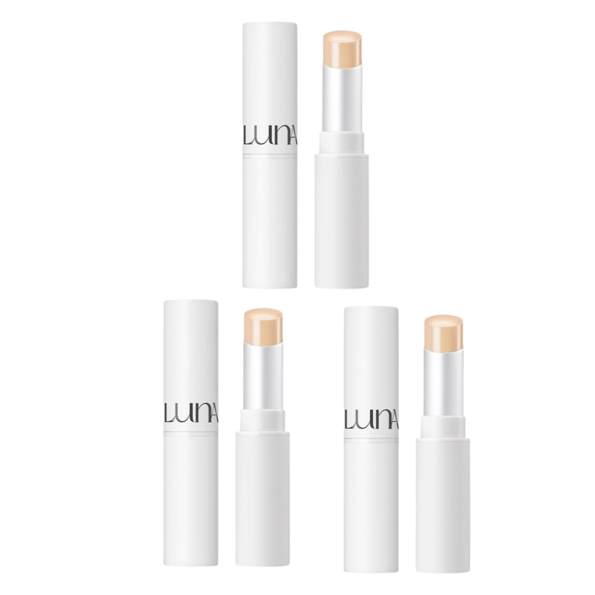 3 x LUNA Perfecting Stick Concealer 6g #2 Natural Beige