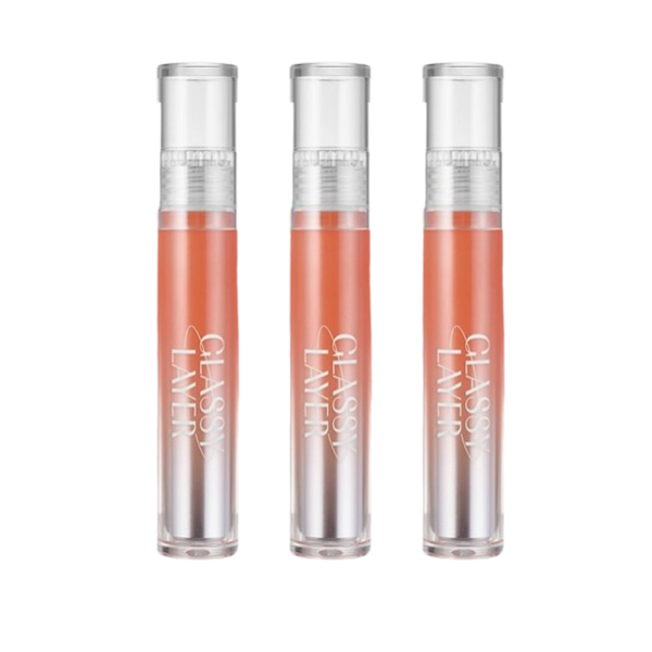 3 x LUNA Glassy Layer Tint #2 Cinnamon Brown 3g