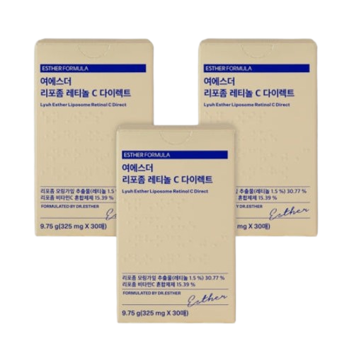 3 X ESTHER FORMULA Liposom Retinol C Direct, 30 Sheets from Korea