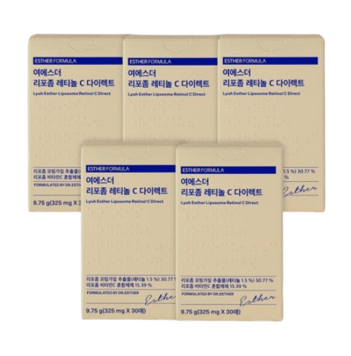 5 x ESTHER FORMULA Liposome Retinol C Direct, 30 Sheets from Korea
