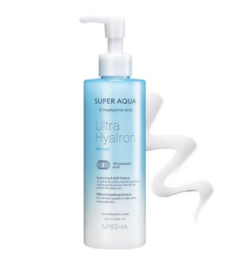 2 x MISSHA Super Aqua Ultra Hyalron Mild Peeling Gel 250ml from Korea by MISSHA