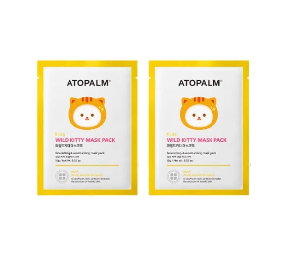 10 x ATOPALM Kids Wild Kitty Mask Pack 15g from Korea by ATOPALM
