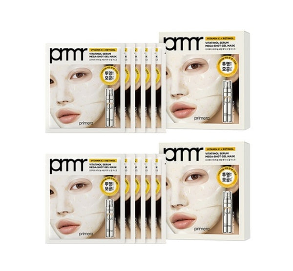 10 x Primera Vitatinol Serum Mega-Shot Gel Mask 34ml from Korea by Primera