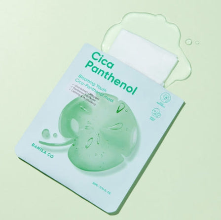 10 x BANILA CO Blooming Youth Cica Panthenol Mask Sheet 22ml from Korea by BANILA CO