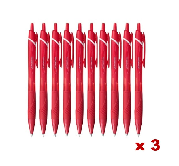 30 x Jetstream Ballpoint Pen 0.5mm SXN-150 Red - Smooth Writing, Reliable Ink Flow