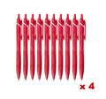 40 x Jetstream Ballpoint Pen 0.5mm SXN-150 Red - Smooth Writing, Reliable Ink Flow