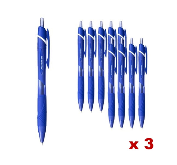 30 x Jetstream SXN-150-07 Ballpoint Pen, 0.7mm Blue - Smooth Writing