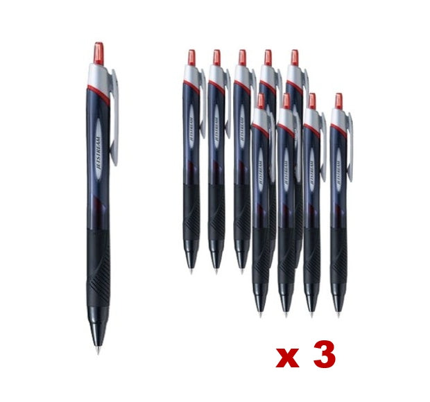 30 x Jetstream SXN-150-38 0.38mm Ballpoint Pen, Red