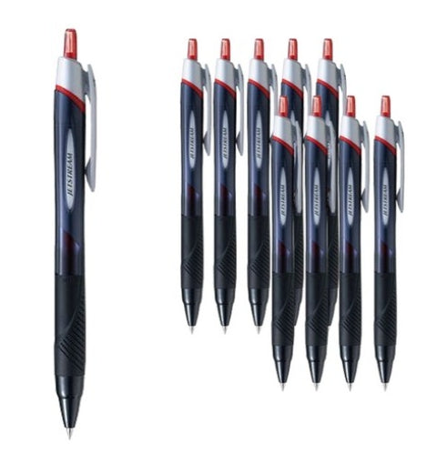10 x Jetstream SXN-150-38 0.38mm Ballpoint Pen, Red
