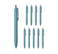 10 x Uni Jetstream Light Touch Ballpoint Pen - Black Ink, 0.5mm, Forest Blue