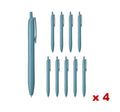 40 x Uni Jetstream Light Touch Ballpoint Pen - Black Ink, 0.5mm, Forest Blue