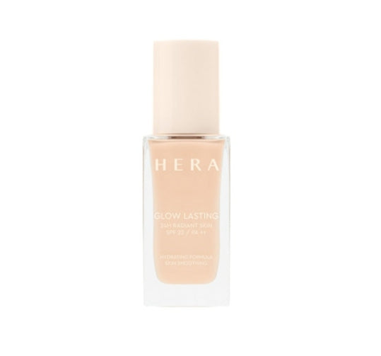 HERA Glow Lasting Foundation 24H Radiandt Skin 30g, SPF22/PA++, 8 Colours from Korea + Sample(1 Item) by HERA