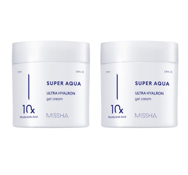 2 x MISSHA Super Aqua Ultra Hyalron Gel Cream 70ml from Korea