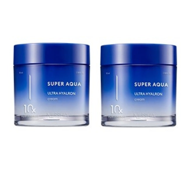 2 x MISSHA Super Aqua Ultra Hyalron Cream 70ml from Korea by MISSHA