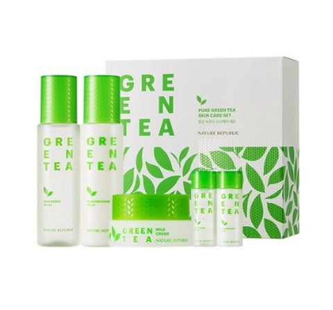 NATURE REPUBLIC Green Tea Skincare Set (5 Items) from Korea