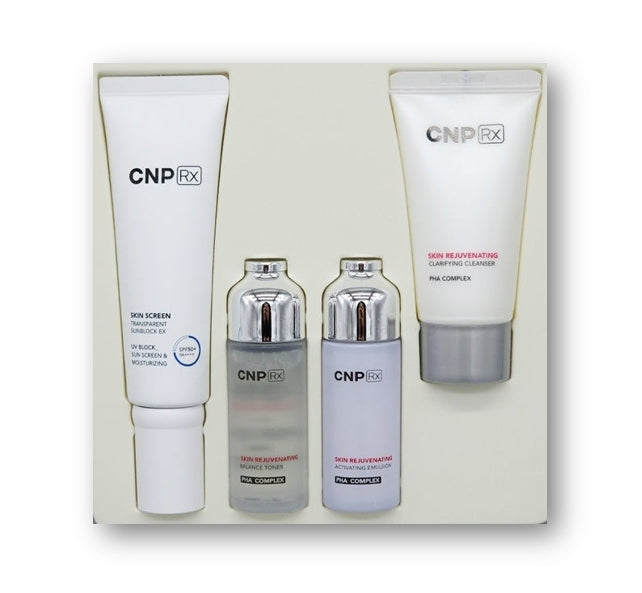 CNP Rx Skin Screen Transparent Sun Block EX Feb. 2025 Set(4 Items) from Korea by CNP Rx