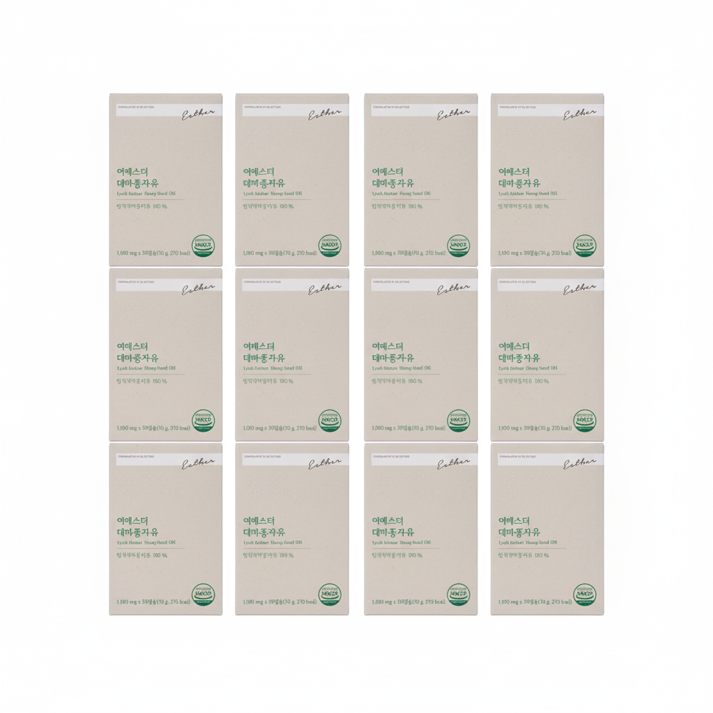 12 x ESTHER FORMULA Lyuh Esther Hemp Seed Oil (30g x 30) from Korea