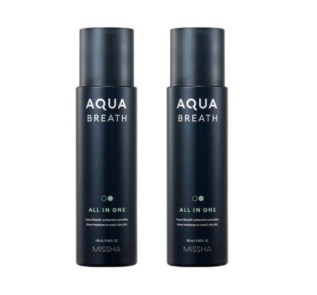 2 x [MEN] MISSHA For Men Aqua Breath All in One 195ml from Korea by MISSHA