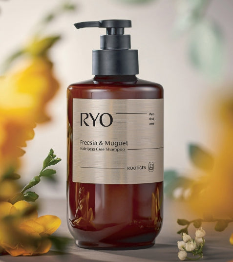 2 x Ryo ROOT:GEN Freesia & Muguet Hair Loss Care Shampoo 515ml from Korea