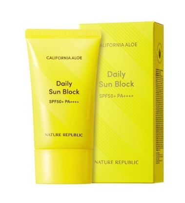 2 x NATURE REPUBLIC California Aloe Daily Sun Block 57ml SPF50+ PA++++ from Korea by NATURE REPUBLIC