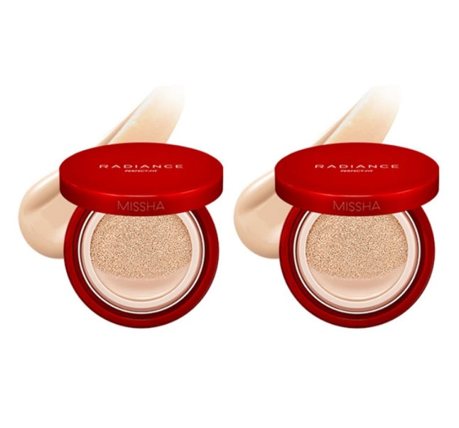2 x MISSHA Radiance Perfect Fit Cushion Foundation 15g from Korea by MISSHA
