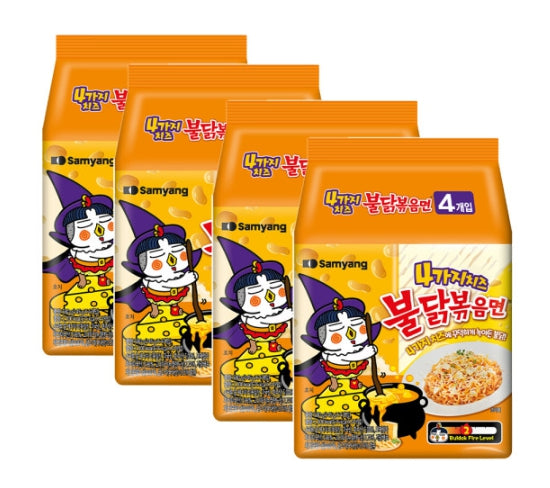 16 x Samyang Buldak 4 Cheese Ramen (145g) from Korea