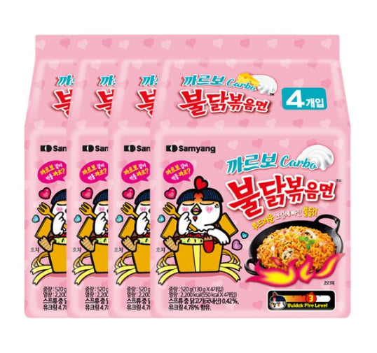 16 x Samyang Buldak Carbonara Ramen (130g) from Korea