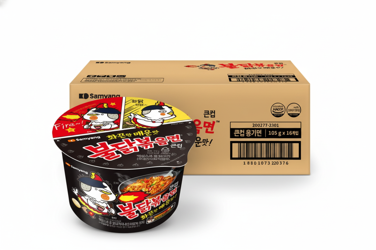16 x Samyang Buldak Hot Chicken Flavor Ramen (105g) from Korea