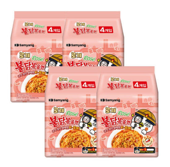 16 x Samyang Buldak Rose Chicken Ramen (140g) from Korea