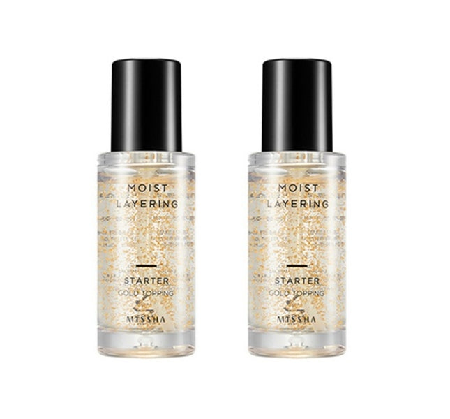 2 x MISSHA Moist Layering Starter (Gold Topping) 30ml from Korea by MISSHA