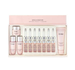 O HUI Miracle Moisture Pink Barrier Ampoule 777 April 2024 Set (5 Items) from Korea