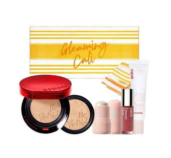 espoir Pro Tailor Be Velvet Cover Cushion New Class SPF42 PA++ 13g + Refill 13g + Mini Stick Radiance + Sun Cream 20ml + Mini Tint + Beach Towel by espoir